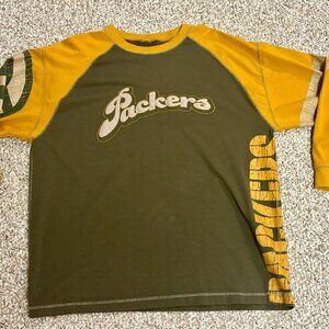 ~~Vintage NFL No Huddle Green Bay Packers Long Sleeve Shirt Men's L  SELECTION/P